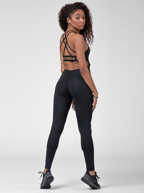 Nebbia Črn ženski kombinezon NEBBIA INTENSE Zlati kombinezon 595