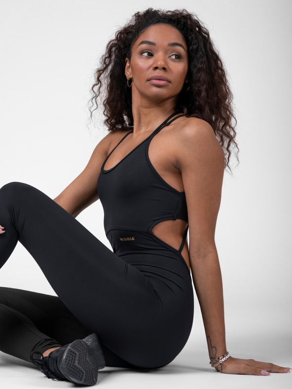 Nebbia Črn ženski kombinezon NEBBIA INTENSE Zlati kombinezon 595