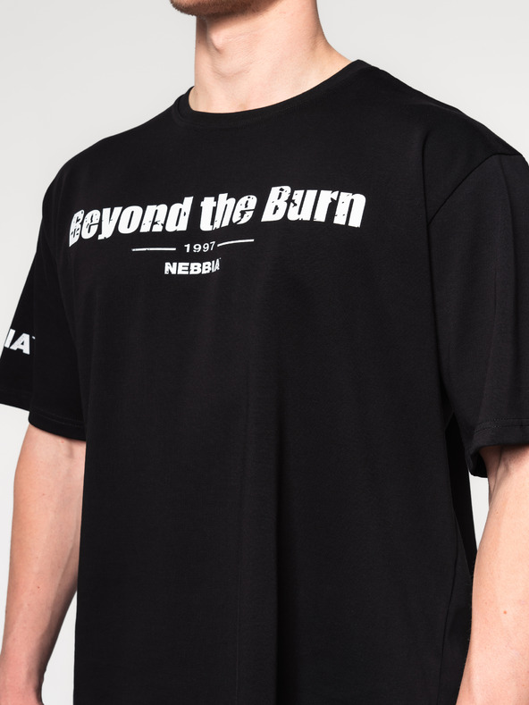 Nebbia Bombažna majica z veliko težo GRIND 356