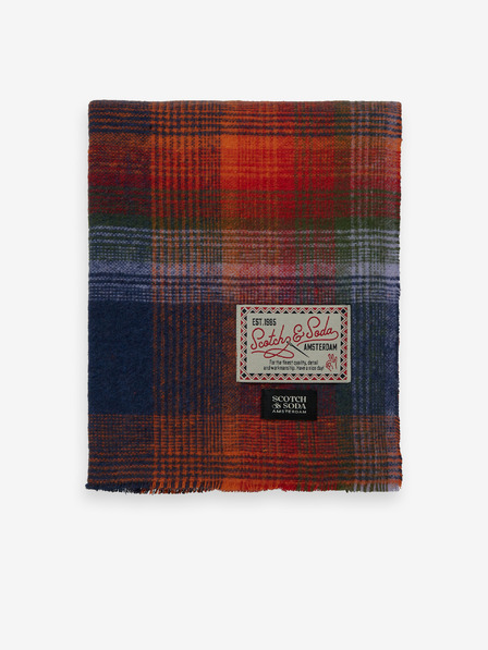 Scotch & Soda Rdeča in modra moška karirasta majica Scotch & Soda