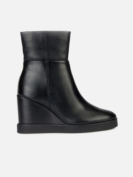 Geox Črni ženski gležnjarji Geox Elidea Wedge