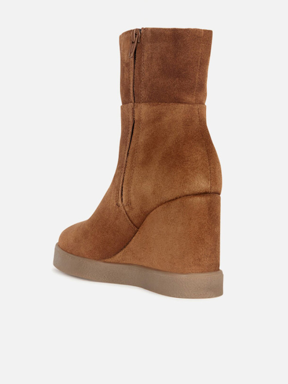 Geox Rjavi ženski gležnjarji Geox Elidea