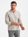 Ombre Clothing Moška polo majica z dolgimi rokavi Ombre Clothing