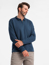 Ombre Clothing Moška polo majica z dolgimi rokavi Ombre Clothing