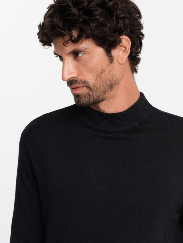 Ombre Clothing Moški pleteni pol rolojaki z viskoznim vzorcem Ombre oblačila