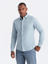 Ombre Clothing Moška pletena srajca s tankimi rokavi Ombre oblačila
