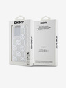 DKNY Tekoče bleščice s kvačkanim vzorcem za iPhone 15 Pro Transparent DKNY