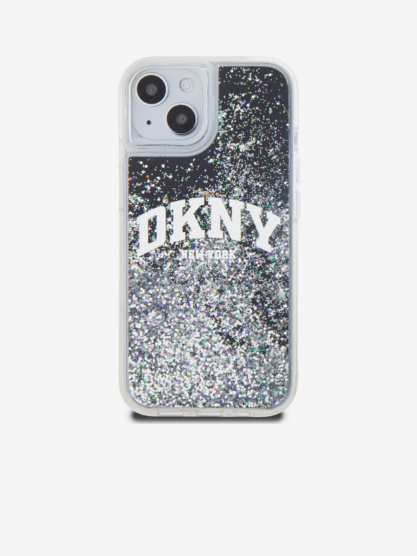 DKNY Liquid Glitter Arch Logo Back Cover za iPhone 15 Black DKNY