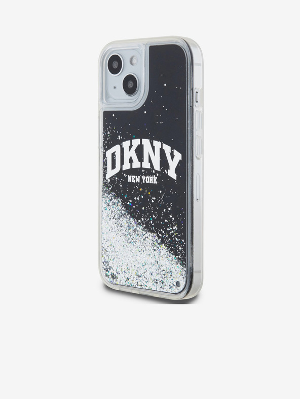 DKNY Liquid Glitter Arch Logo Back Cover za iPhone 15 Black DKNY