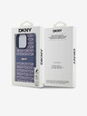 DKNY PU Leather Repeat Pattern Tonal Stripe Back Cover za iPhone 15 Pro Max Blue DKNY