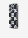 DKNY PC/TPU Kovinski vzorec hrbtnega ovitka za iPhone 15 Pro Black DKNY