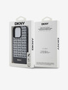 DKNY PU Leather Repeat Pattern Bottom Stripe MagSafe Back Cover za iPhone 13 Pro Max Black DKNY
