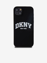 DKNY Tekoči silikonski logotip MagSafe za iPhone 15 Plus črn DKNY