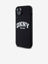 DKNY Tekoči silikonski logotip MagSafe za iPhone 15 Plus črn DKNY