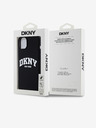DKNY Tekoči silikonski logotip MagSafe za iPhone 15 Plus črn DKNY