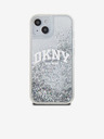 DKNY Liquid Glitter Arch Logo Back Cover za iPhone 14 Transparent DKNY