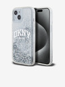 DKNY Liquid Glitter Arch Logo Back Cover za iPhone 15 Transparent DKNY