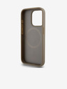 DKNY PU Usnje Repeat Pattern Bottom Stripe MagSafe Back Cover za iPhone 15 Pro Brown DKNY