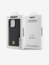 DKNY PU Leather Repeat Pattern Stack Logo Magsafe Back Cover za iPhone 15 Pro Max Black DKNY