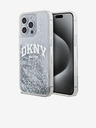 DKNY Liquid Glitter Arch Logo Back Cover za iPhone 15 Pro Max Transparent DKNY