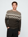 GAP Fair Isle sveter s prímesou vlny