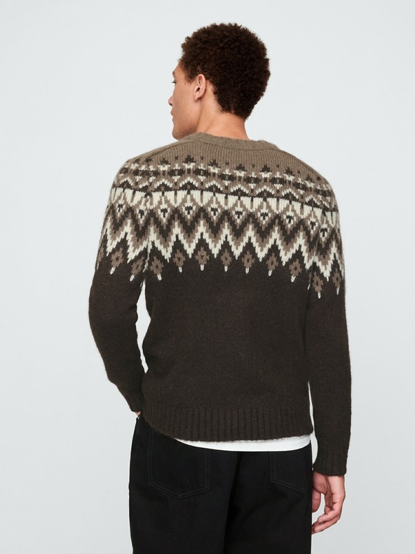GAP Pulover iz volnene mešanice Fair Isle GAP