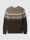 GAP Fair Isle sveter s prímesou vlny