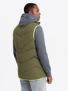 Ombre Clothing Moški prešiti telovnik z neonskimi poudarki Ombre Clothing