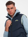 Ombre Clothing Moški prešiti telovnik z neonskimi poudarki Ombre Clothing