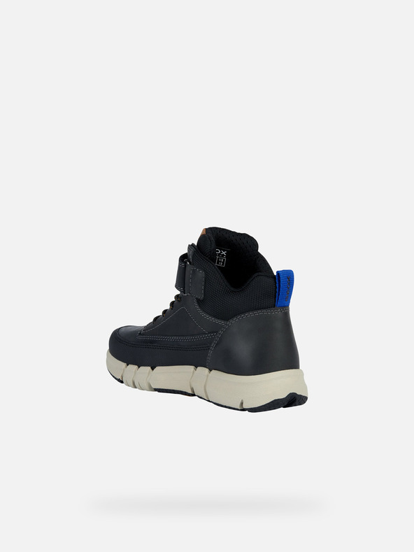 Geox Črni fantovski gležnjarji Geox Flexyper
