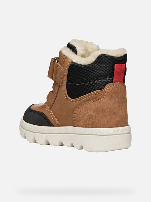 Geox Rjavi deški zimski škornji Geox Willaboo B Ab