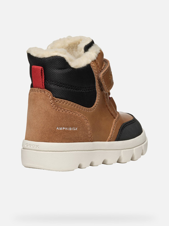 Geox Rjavi deški zimski škornji Geox Willaboo B Ab