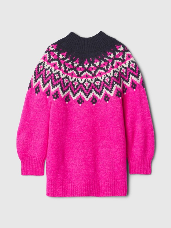 GAP Otroška puloverska obleka Fair Isle GAP