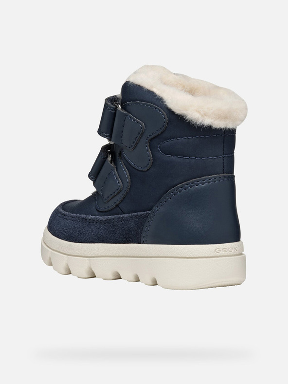 Geox Tmavmodrá dievčenská zimné topánky Geox Willaboo B A