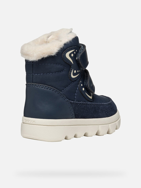 Geox Tmavmodrá dievčenská zimné topánky Geox Willaboo B A