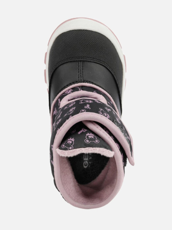 Geox Črni dekliški gležnjarji Geox Flanfil ABX