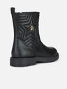 Geox Črni dekliški gležnjarji Geox Eclair