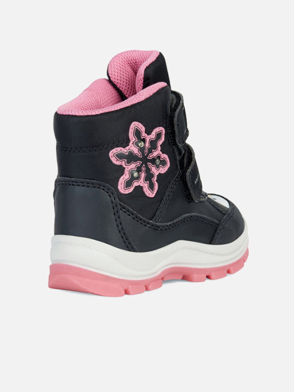 Geox Črni dekliški gležnjarji Geox Flanfil ABX