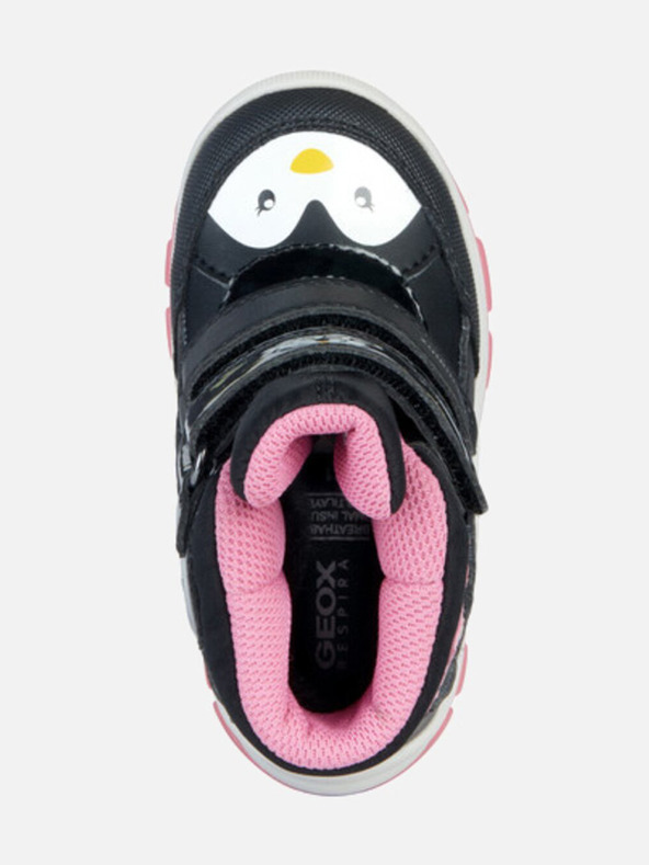 Geox Črni dekliški gležnjarji Geox Flanfil ABX