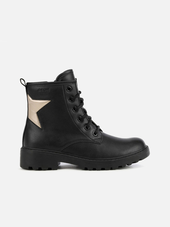 Geox Črni dekliški gležnjarji Geox Casey