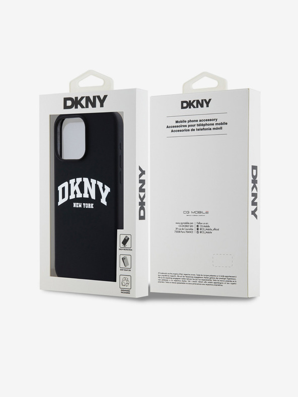 DKNY Liquid Silicone Arch Logo MagSafe Back Cover za iPhone 12/12 Pro Black DKNY