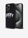 DKNY Tekoči silikonski logotip MagSafe za iPhone 15 Pro Max Black DKNY