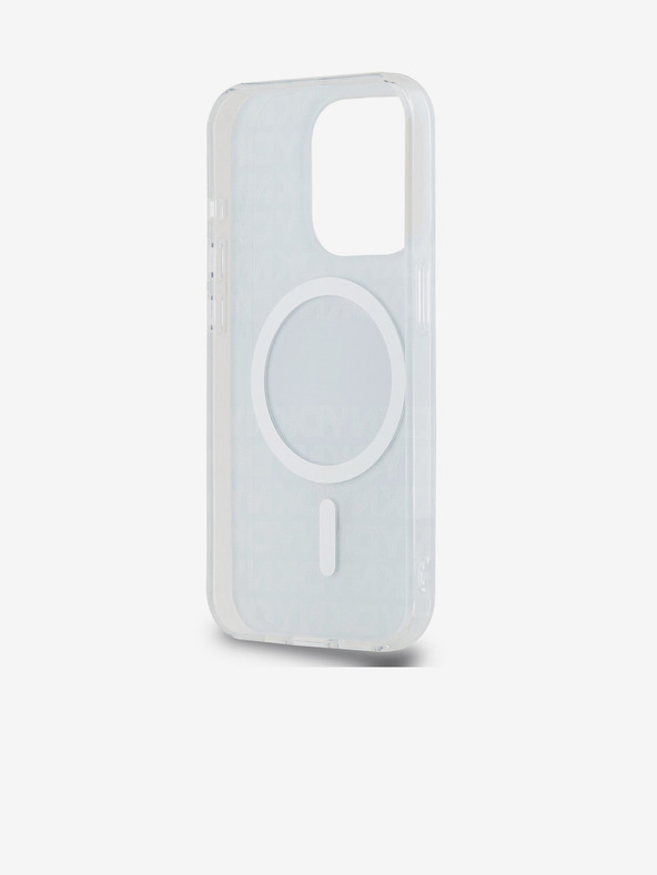 DKNY PC/TPU ponavljajoči se vzorec Tonal Stripe Magsafe hrbtni ovitek za iPhone 15 Pro Blue DKNY