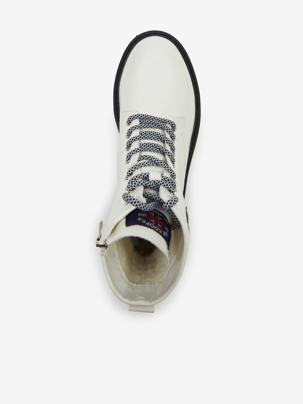 Lee Cooper Lee Cooper beli ženski gležnjarji s platformo