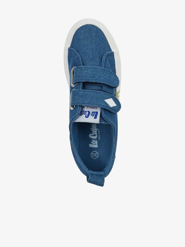 Lee Cooper Modre otroške vzorčaste superge Lee Cooper