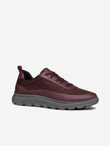 Geox Moški športni copati Geox Spherica v bordo barvi
