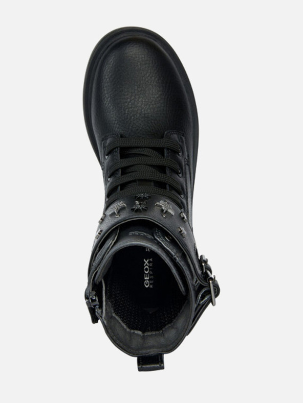 Geox Črni dekliški gležnjarji Geox Eclair