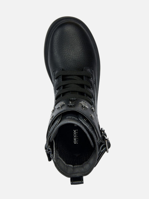 Geox Črni dekliški gležnjarji Geox Eclair