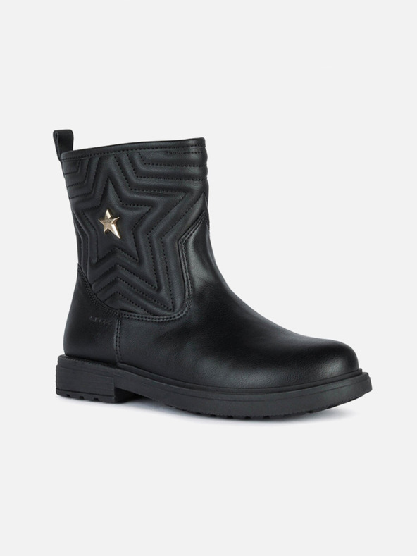 Geox Črni dekliški gležnjarji Geox Eclair