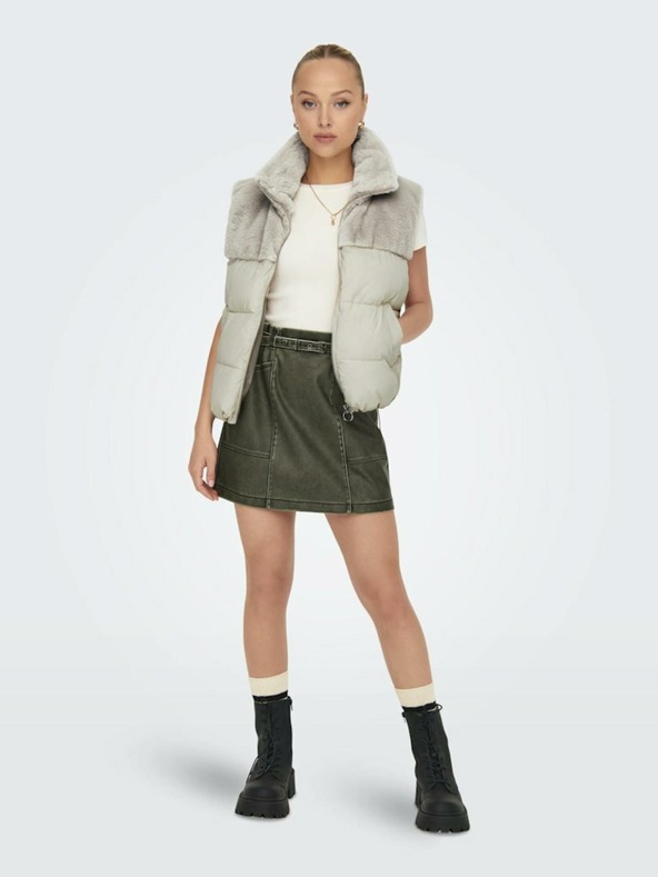 ONLY Bež Ženski prešiti jopič ONLY Wanja